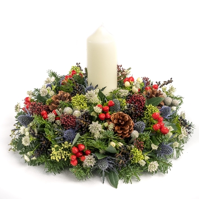 Festive Candle Table Centre