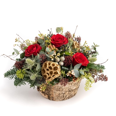 Rustic Christmas Basket