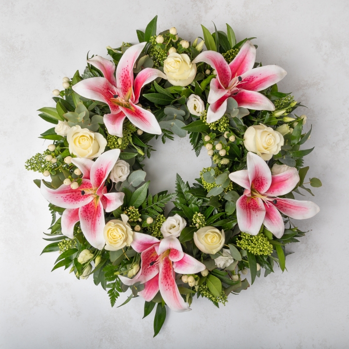Rose & Lily Wreath.